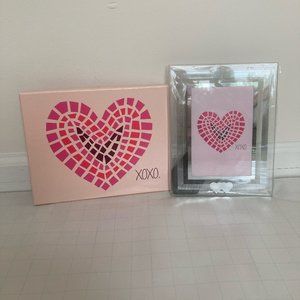 Hearts Love Glass Picture Frame Gift Boxed New
